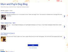 Tablet Screenshot of momandpupsdogblog.blogspot.com