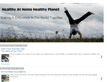 Tablet Screenshot of healthyathomehealthyplanet.blogspot.com