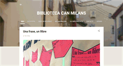 Desktop Screenshot of bibliotecacanmilans.blogspot.com