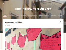 Tablet Screenshot of bibliotecacanmilans.blogspot.com