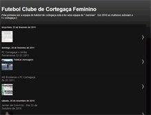 Tablet Screenshot of futebolclubedecortegacafeminino.blogspot.com