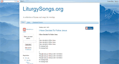 Desktop Screenshot of liturgysongs.blogspot.com