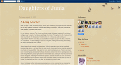 Desktop Screenshot of daughtersofjunia.blogspot.com