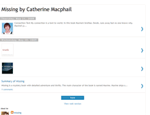 Tablet Screenshot of missing-missingbyaell.blogspot.com