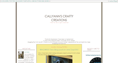 Desktop Screenshot of callyanncraftycreations.blogspot.com