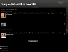 Tablet Screenshot of desigualdadsocialencolombia.blogspot.com