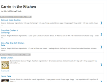 Tablet Screenshot of carrieinthekitchen.blogspot.com