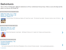 Tablet Screenshot of dadventuresinbeantown.blogspot.com