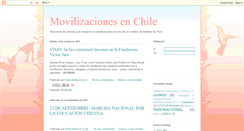 Desktop Screenshot of movilizacioneschile.blogspot.com
