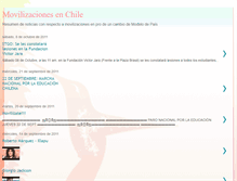 Tablet Screenshot of movilizacioneschile.blogspot.com