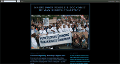 Desktop Screenshot of maineeconomichumanrights.blogspot.com