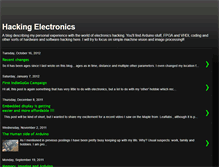 Tablet Screenshot of hackingelectronics.blogspot.com