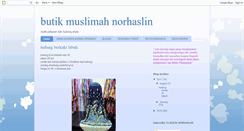 Desktop Screenshot of butiknorhaslin.blogspot.com