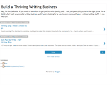 Tablet Screenshot of buildathrivingwritingbusiness.blogspot.com