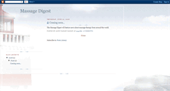 Desktop Screenshot of massagedigest.blogspot.com