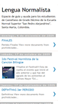 Mobile Screenshot of lenguanormalista.blogspot.com