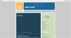 Desktop Screenshot of peterforde.blogspot.com