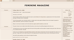 Desktop Screenshot of femininemag.blogspot.com