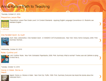 Tablet Screenshot of annakatespathtoteaching.blogspot.com