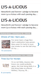 Mobile Screenshot of lys-a-licious.blogspot.com