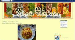 Desktop Screenshot of icookthisway.blogspot.com