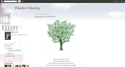 Desktop Screenshot of lauphoebe.blogspot.com