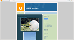 Desktop Screenshot of gracemcgee.blogspot.com