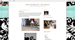 Desktop Screenshot of musingsbythemurrays.blogspot.com