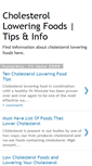 Mobile Screenshot of cholesterol-loweringfoods.blogspot.com
