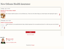 Tablet Screenshot of neworleanshealthinsurance.blogspot.com