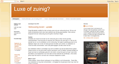 Desktop Screenshot of luxeofzuinig.blogspot.com