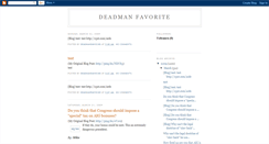 Desktop Screenshot of deadmandavid.blogspot.com