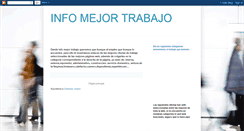 Desktop Screenshot of infomejortrabajo.blogspot.com