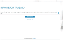 Tablet Screenshot of infomejortrabajo.blogspot.com