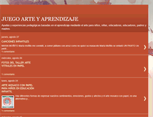 Tablet Screenshot of ludoarteaprendemse.blogspot.com