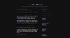 Desktop Screenshot of liberalwoman.blogspot.com