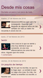 Mobile Screenshot of desdemiscosas.blogspot.com