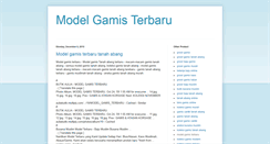 Desktop Screenshot of modelgamisterbaru.blogspot.com