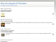 Tablet Screenshot of investigacao-filosofica.blogspot.com