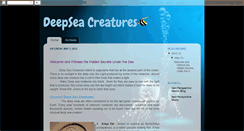 Desktop Screenshot of deepsea-creatures.blogspot.com