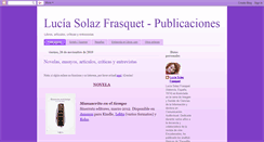 Desktop Screenshot of luciasolazpublicaciones.blogspot.com