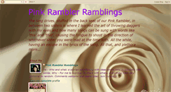 Desktop Screenshot of pinkramblerramblings.blogspot.com