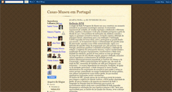 Desktop Screenshot of casas-museu-em-portugal.blogspot.com