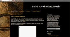 Desktop Screenshot of falseawakeningmusic.blogspot.com