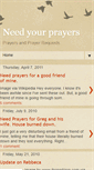 Mobile Screenshot of danj-prayerforfriends.blogspot.com