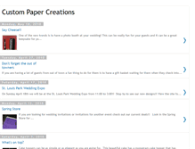 Tablet Screenshot of custompapercreations.blogspot.com