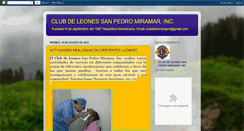 Desktop Screenshot of clubdeleonesspm.blogspot.com