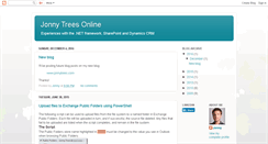 Desktop Screenshot of jonnytreesonline.blogspot.com