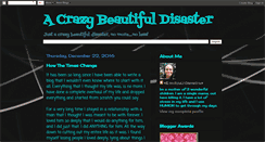 Desktop Screenshot of crazybeautifuldisaster85.blogspot.com