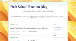 Desktop Screenshot of firthschoolreunion.blogspot.com